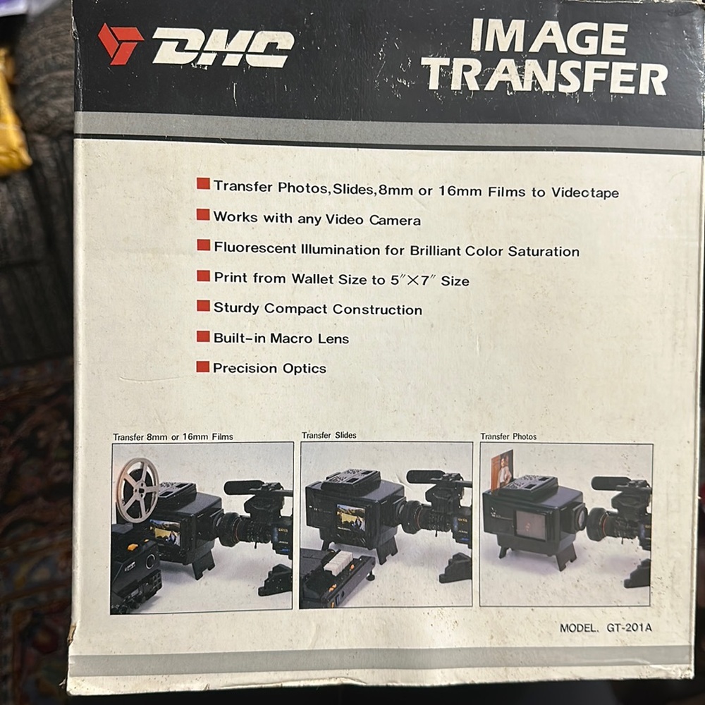 NEW WITH TAGS IMAGE TRANSFER DMC MODEL GT- 201 A